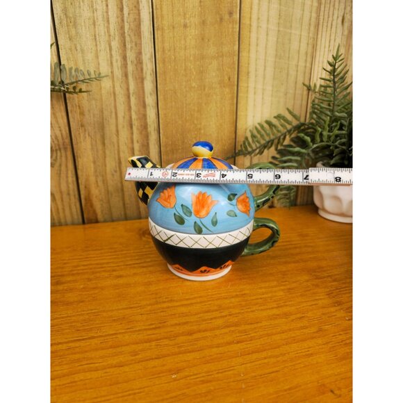 Whimsical Ceramic "Tea for One" Set - Picture 6 of 8